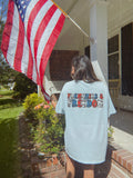Patritoic Frenchies ( Front & Back) Tee