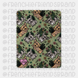 Frenchie Planters Sherpa Blanket
