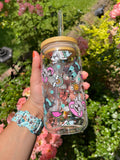 Beach Bum 16 Oz Glass Can
