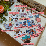Summer Frenchie Single Stickers