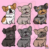 French Bulldog Acrylic Tie on Ornament ( Select Your Frenchie )
