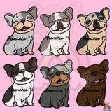 French Bulldog Acrylic Tie on Ornament ( Select Your Frenchie )