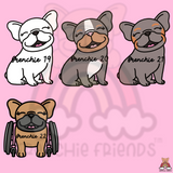 French Bulldog Acrylic Tie on Ornament ( Select Your Frenchie )