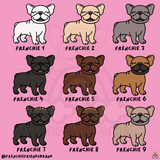 Select Your Frenchie Embroidered Hoop Art