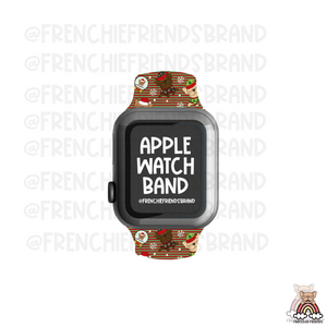 Ugly Frenchie Christmas Sweater Apple Watch Band