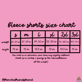 Frenchie Lovers Cozy Embroidered Fleece Shorts
