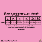 Frenchie Lovers Cozy Embroidered Fleece Joggers