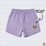 Frenchie Spring Embroidered Fleece Shorts ( Select Your Frenchie)