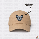 Select Your Frenchie Pigment Dyed Unstructured Embroidered Hat