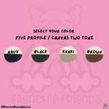 Select Your Frenchie Five Panel Canvas Embroidered Hat