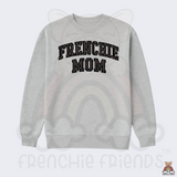 Oversized Frenchie Mom Embroidered Applique Sweater