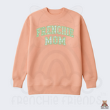 Oversized Frenchie Mom Embroidered Applique Sweater