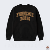 Oversized Frenchie Mom Embroidered Applique Sweater