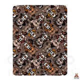 Frenchie Spice Fall Latte Sherpa Blanket