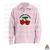 I Cherryish My Frenchie Polo Collar Sweatshirt