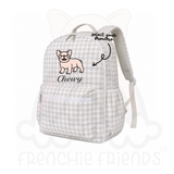 Select Your Frenchie Embroidered Back Pack
