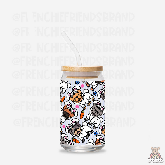 Hoppy Easter 16 oz Glass Can
