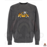 Frenchie Skeleton Taxi Embroidered Crewneck