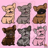 French Bulldog Acrylic Tie on Ornament ( Select Your Frenchie )