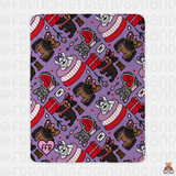 Frenchie Love Sherpa Blanket