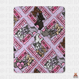 Sucker 4 Frenchies Kissing Booth Sherpa Blanket