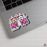 Pajama Pawty Frenchies Single Sticker