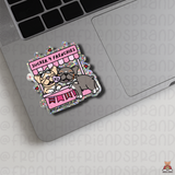 GLITTER Sucker 4 Frenchies Kissing Booth Single Sticker