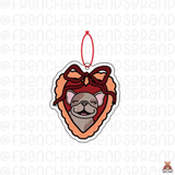 Heart Pocket Frenchie Air Freshener