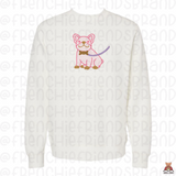 Sweetheart Frenchie Embroidered Crewneck