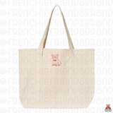 Sweetheart Frenchie Embroidered Canvas Tote Bag
