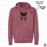 My Frenchie Is My Valentine Embroidered Hoodie (Select Your Frenchie)