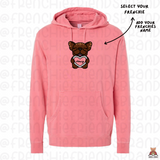 My Frenchie Is My Valentine Embroidered Hoodie (Select Your Frenchie)