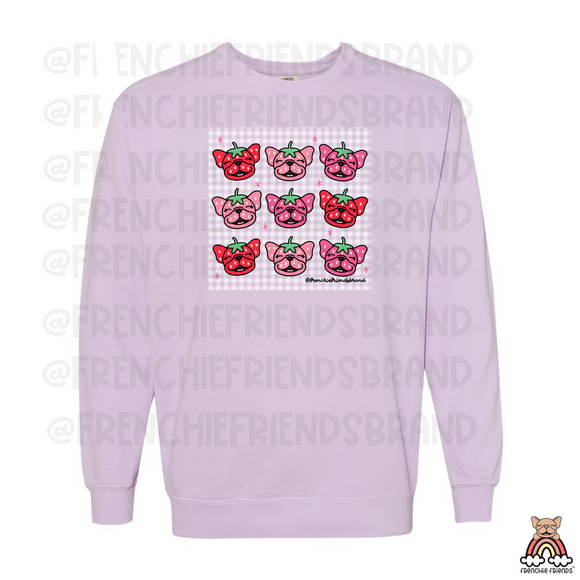 Berry Sweet Frenchies  Crewneck