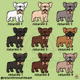 Lucky Little Frenchie Embroidered  Joggers ( Select Your Frenchie)