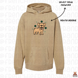 Youth Lucky Little Frenchie Embroidered Hoodie