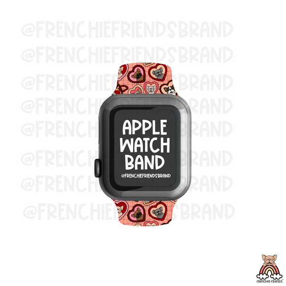Heart Pocket Charms Frenchies  Apple Watch Band