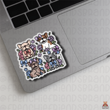 Hydrangea Frenchies Single Sticker