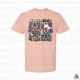 Hydrangea Frenchies Unisex Tee
