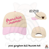 Frenchie Mama Canvas Embroidered Trucker Hat (Add On Frenchie/ Select Hat)