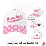 Frenchie Mama Canvas Embroidered Trucker Hat (Add On Frenchie/ Select Hat)