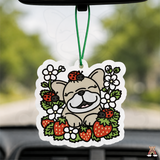 Love Grows Where Frenchies Go Air Freshener