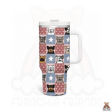 Checkered Frenchies Of The USA Tumbler