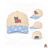 Frenchies & Freedom Canvas Embroidered Trucker Hat