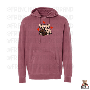 Beary In Love Embroidered Hoodie