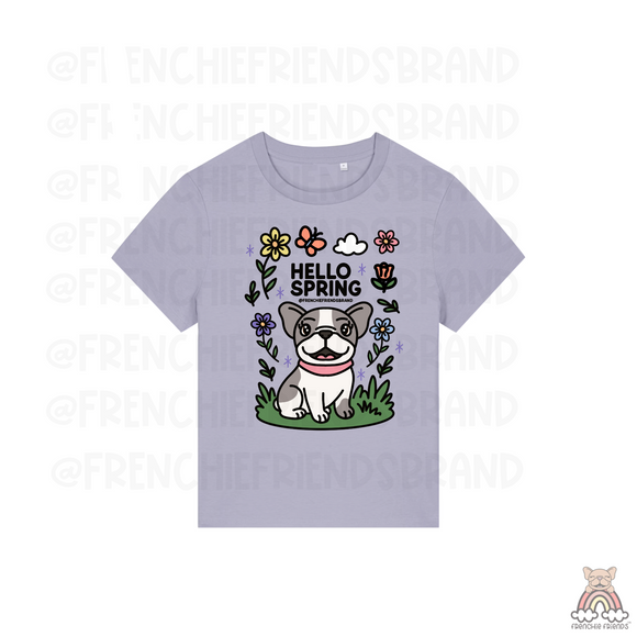 Hello Spring Conservative Cropped Tee (Boxy)