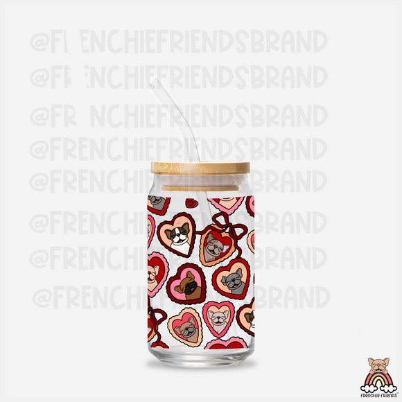 Heart Pocket Charm 16 oz Glass Can