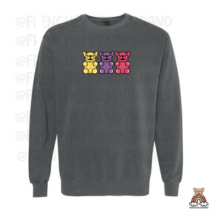 Gummy Bear Frenchies Embroidered Crewneck