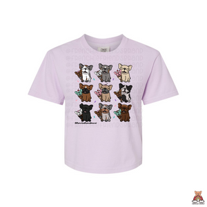 Scoop Of Frenchies  Conservative Cropped Tee