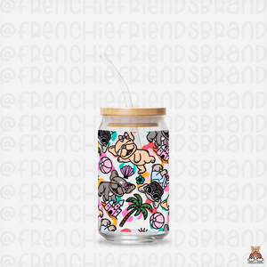 Beach Princess 16 Oz Glass Can