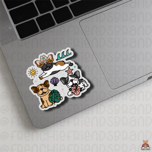 Coastal Frenchies  Single Stickers